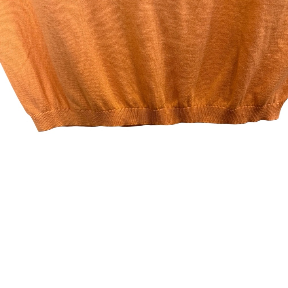 Betty Blue Soft Coral Asymmetrical Ruffled Shoulder Light Knit Dress sz 10 - Picture 6 of 16